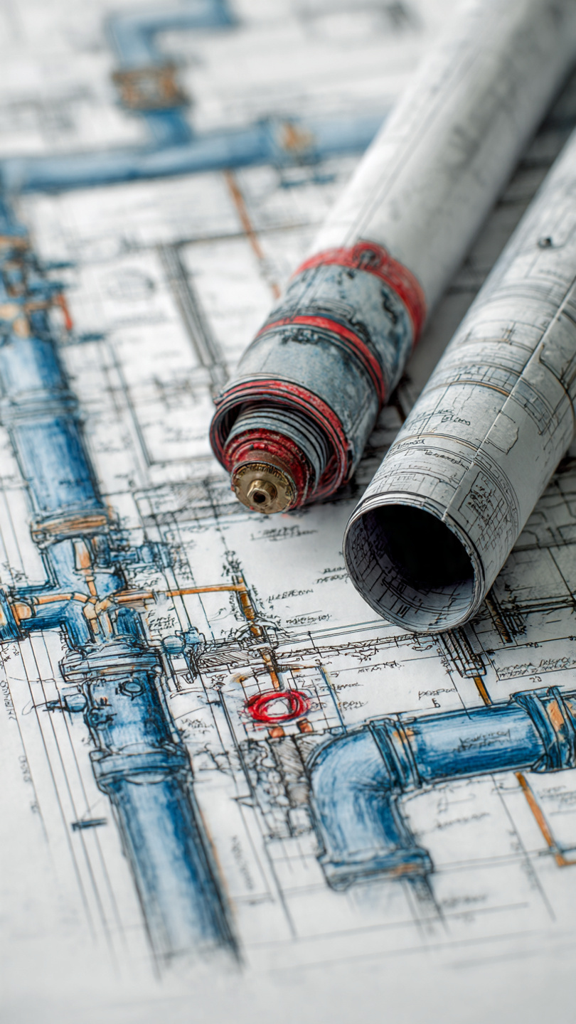 NFPA-compliant blueprint design and fire protection engineering drawings